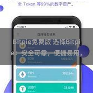 Bitpie免费版 选择Bitpie：安全可靠，便捷易用。