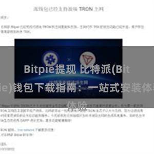 Bitpie提现 比特派(Bitpie)钱包下载指南：一站式安装体验