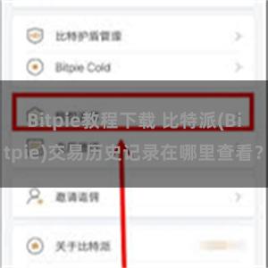 Bitpie教程下载 比特派(Bitpie)交易历史记录在哪里查看？