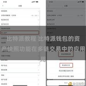 比特派教程 比特派钱包的资产快照功能在多链交易中的应用