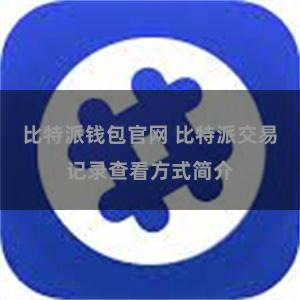 比特派钱包官网 比特派交易记录查看方式简介